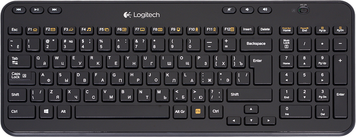 Вид клавиатуры компьютера расположение букв Мембранная клавиатура Logitech K360 купить по низкой цене: отзывы, фото, характе
