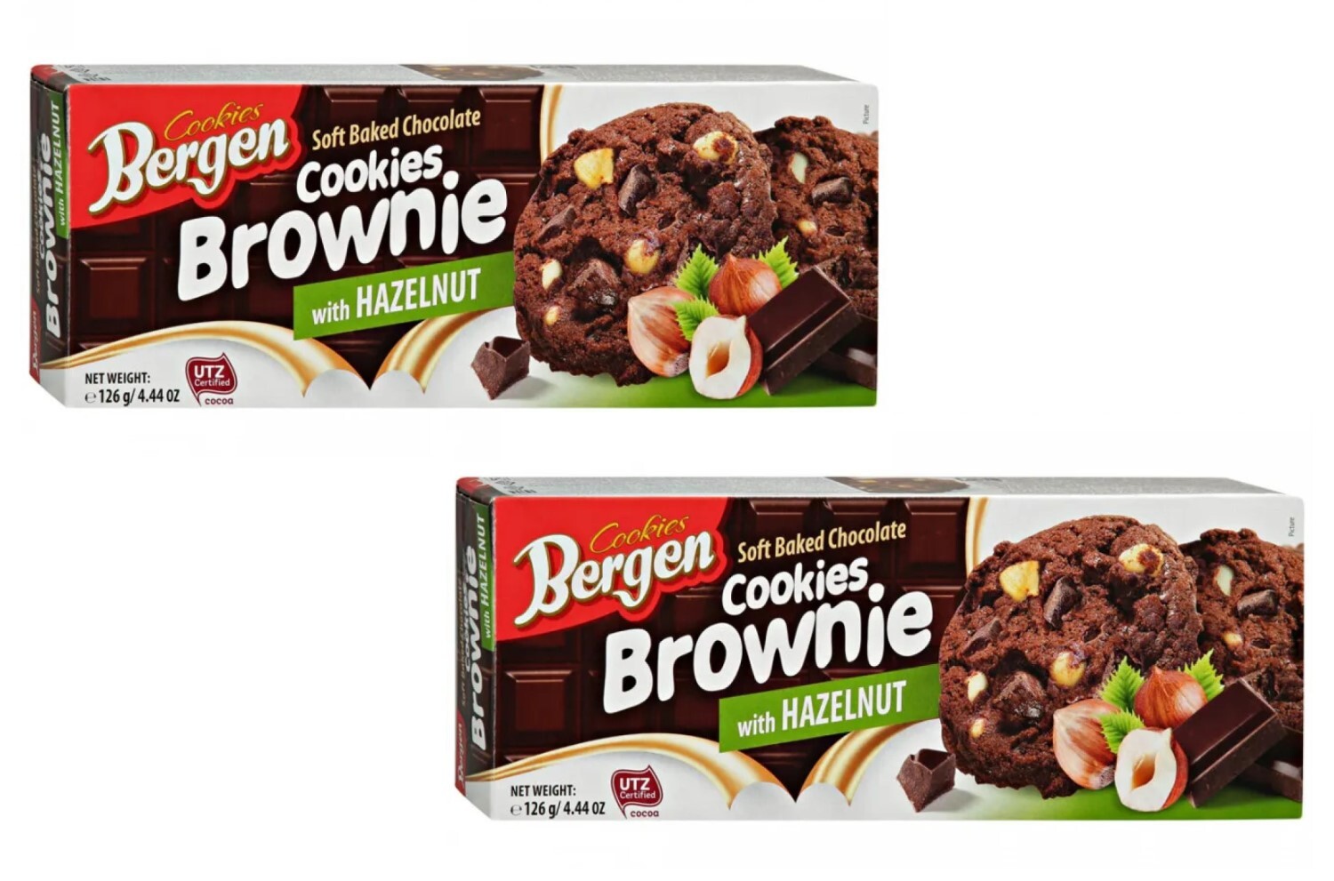 Печенье Bergen Cookies Brownie шоколадное "Брауни" с кусочками шоколада ...