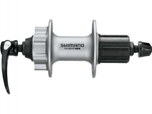 ВтулказадняяSHIMANODeoreM525A,36отв,8/9ск,QR,6-болт,сереб.логоSHIMANO