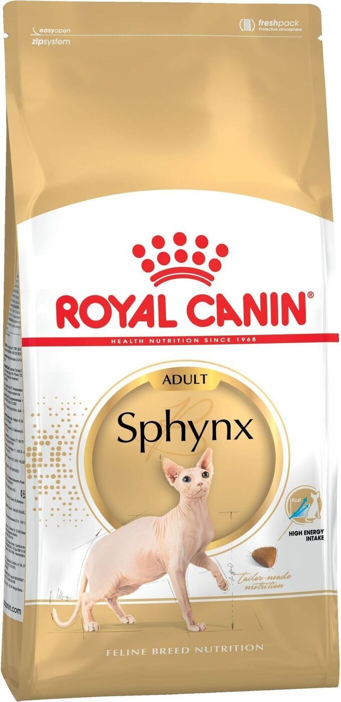 СухойкормдлякошекпородысфинксRoyalCaninSphynxAdult,сптицей,2кг