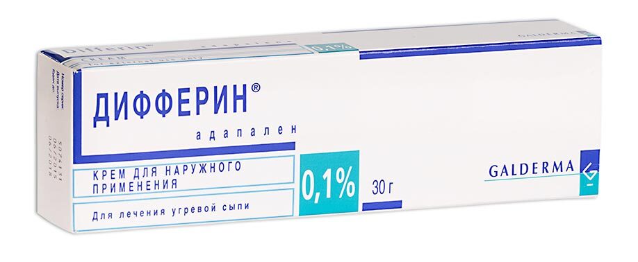 Дифферин, крем 0.1%, 30 г — купить в интернет-аптеке OZON. Инструкции ...