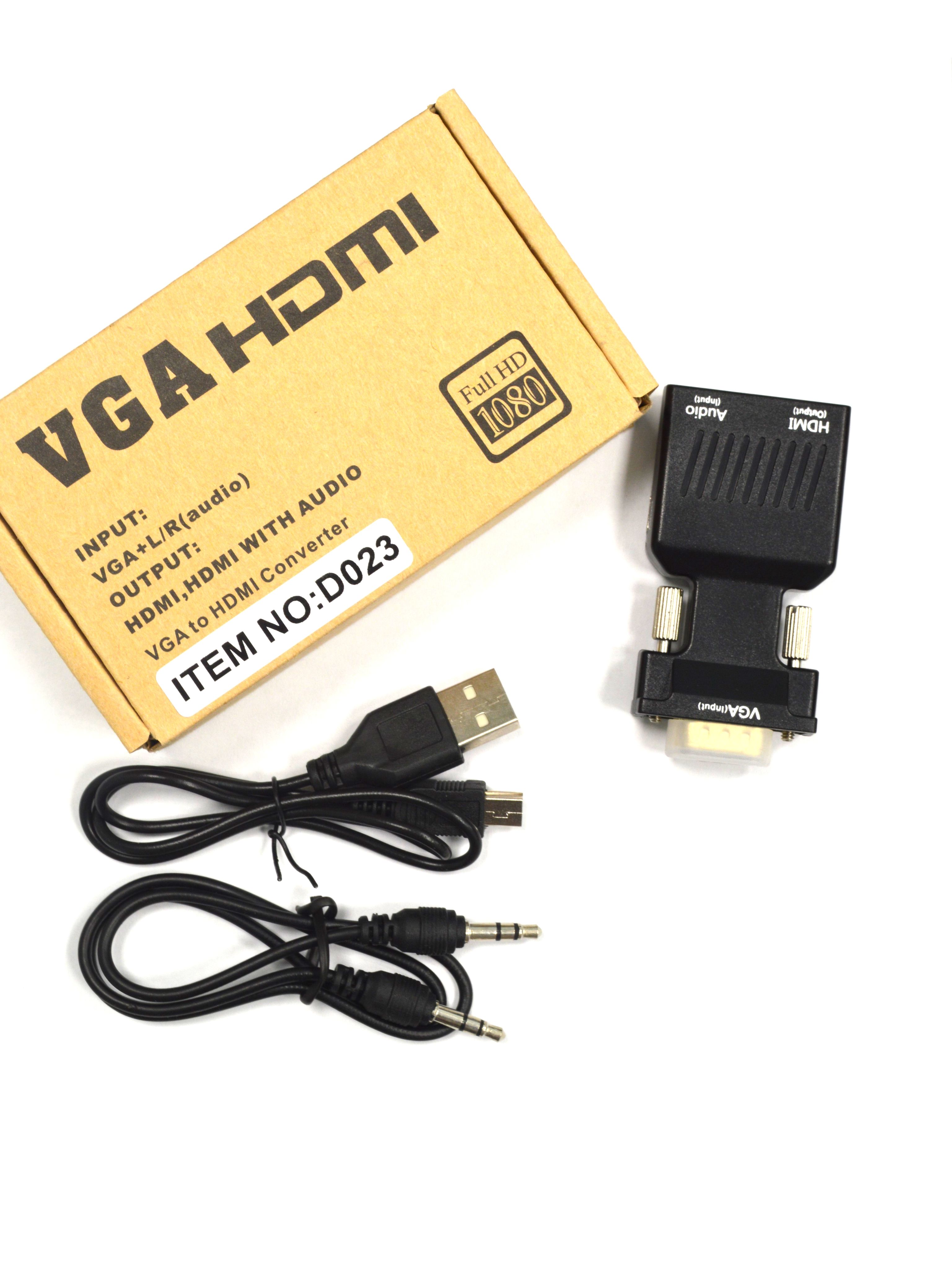 АдаптерVGAнаHDMI+audio/Адаптер-переходникHDMI-VGA/Cаудиовыходом/Длямониторовинаушников