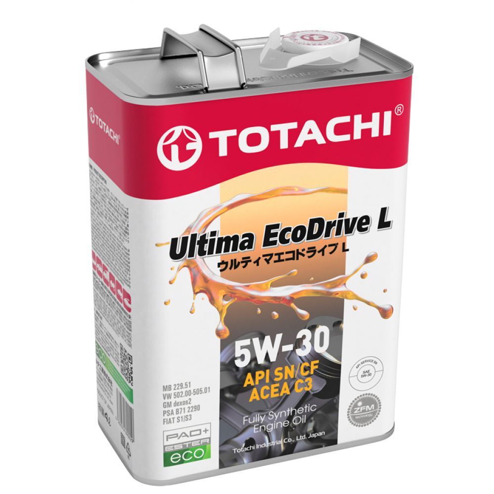 TOTACHIULTIMAECODRIVEL5W-30Масломоторное,Синтетическое,4л