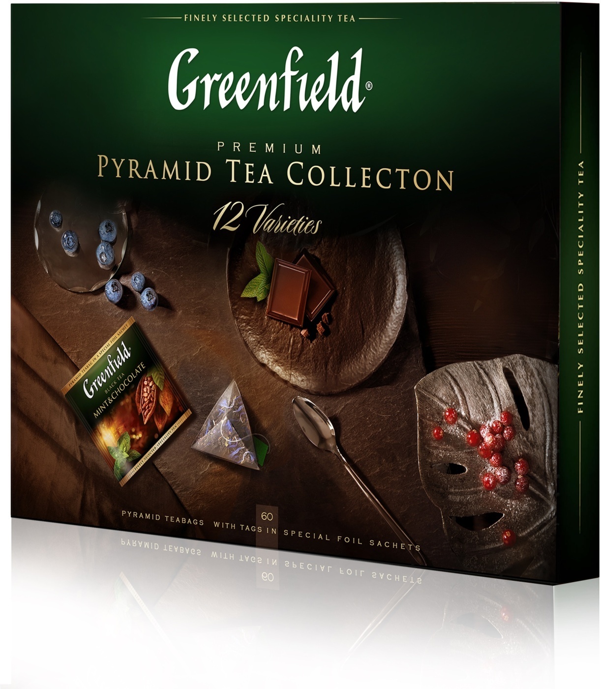 Чай гринфилд набор. Чай Greenfield Pyramid Tea collection ассорти 60 пакетиков. Подарочный чай Гринфилд ассорти. Набор Greenfield Pyramid Tea collection 12. Чай Greenfield Pyramid Tea collection 12 varieties ассорти в пирамидках подарочный набор.