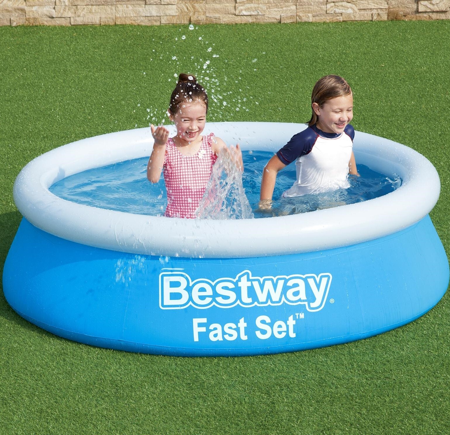 Бассейн Bestway с надувным бортом Fast Set 183x51см 940л 57392