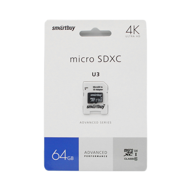 Карта памяти microsd smartbuy 64gb