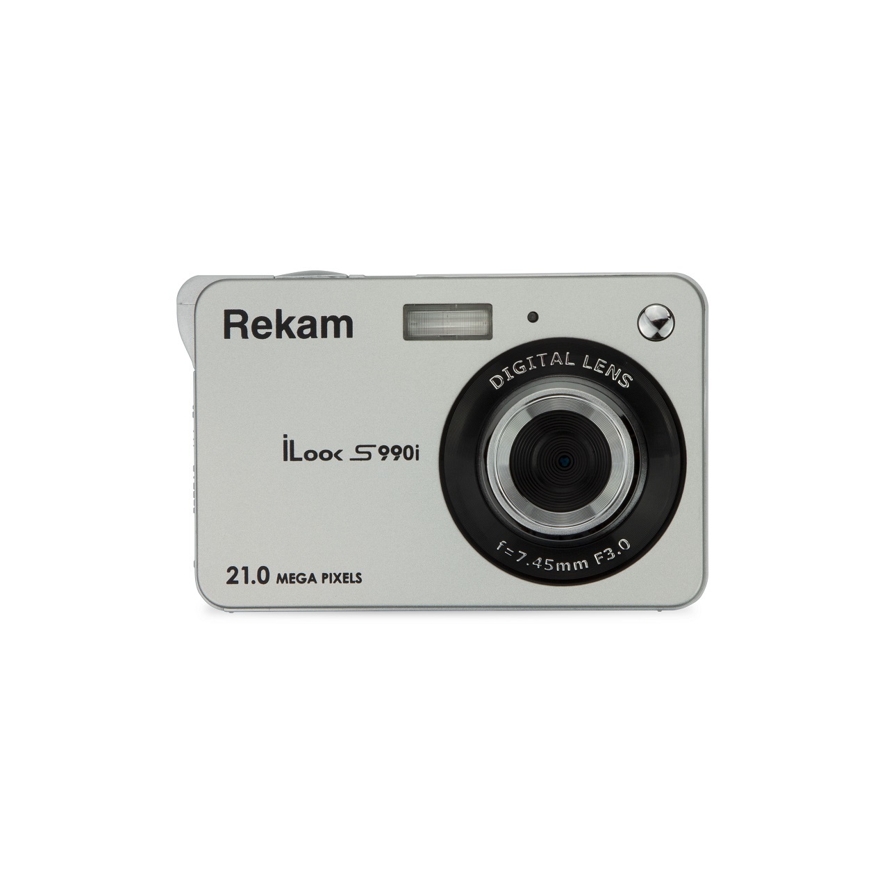 Компактный фотоаппарат Rekam iLook S990i Silver, 21Мп, макросъемка, портативная цифровая камера, серебристая. Товар уцененный