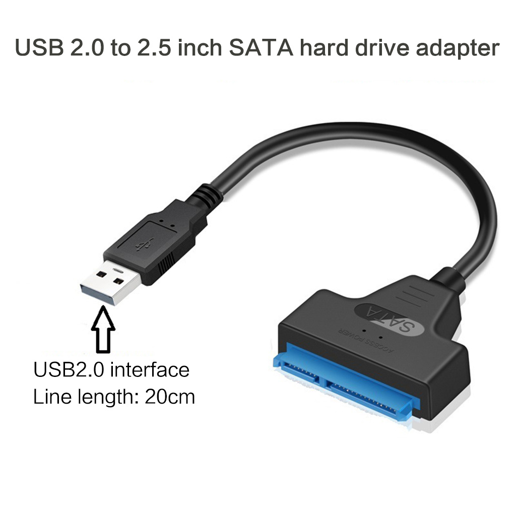 USB3.0/2.0/TypeCна2,5-дюймовыйадаптержесткогодискаSataКабель-переходникдля2,5-дюймовоговнешнегожесткогодиска/SSD