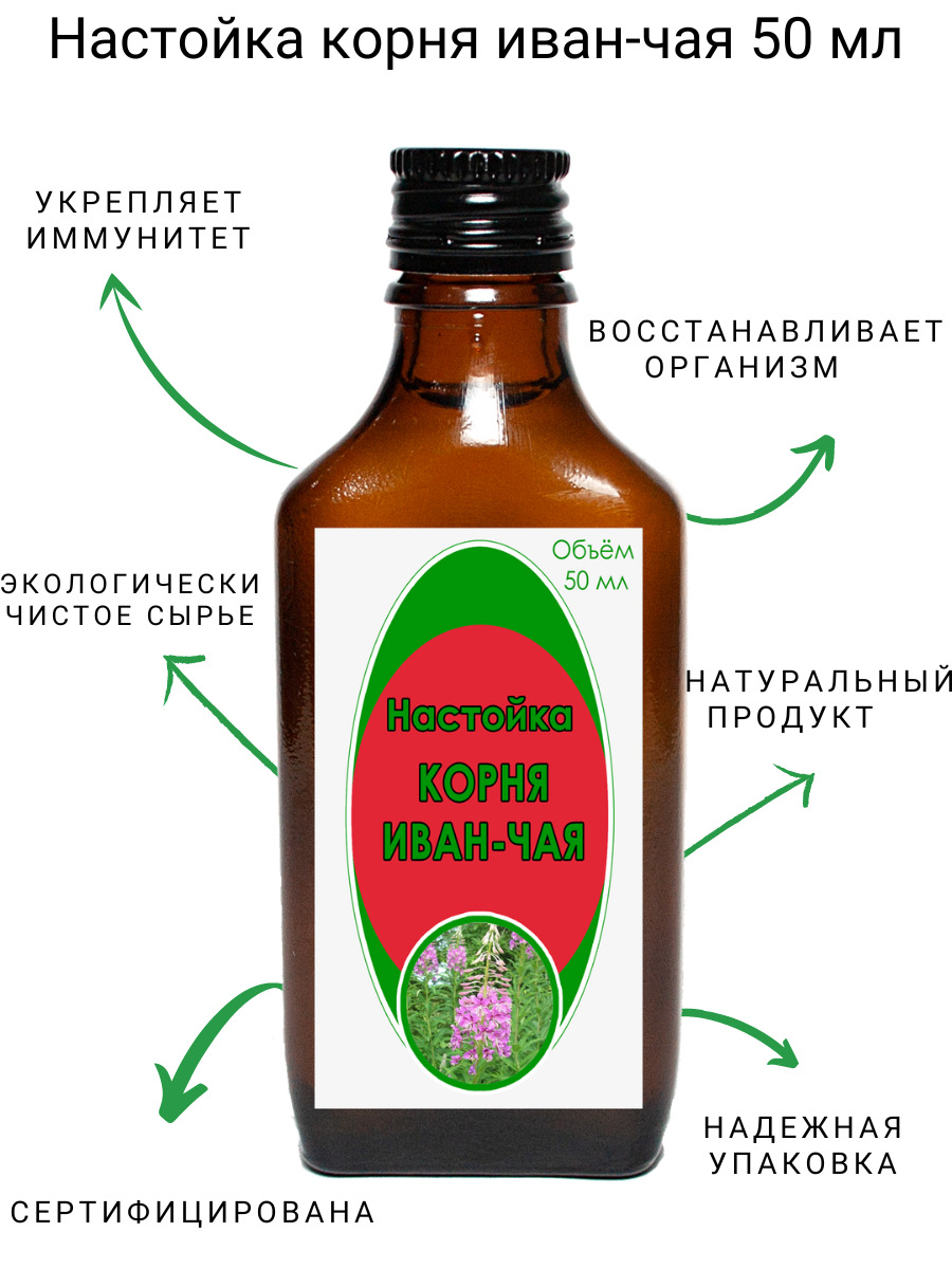 Долголетов/Настойка корня иван-чая 50 мл - купить с доставкой по выгодным  ценам в интернет-магазине OZON (662446108)