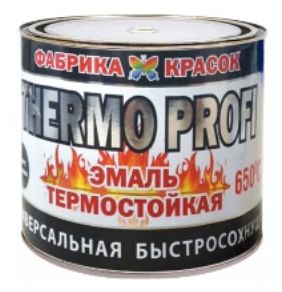 ЭмальТермостойкая,до650°,Кремнийорганическая,Матовоепокрытие,0.5л,0.6кг,черный