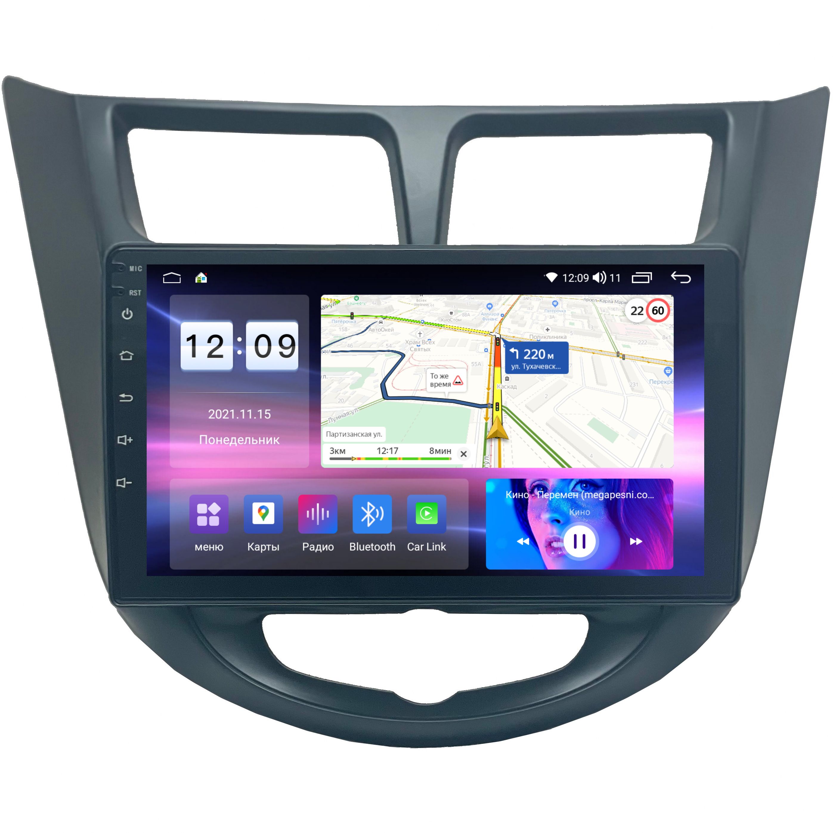 Магнитола CRS-300 M200S Хендай Солярис 1 Hyundai Solaris 2011-2016 -  Android 13 - CarPlay - 8 ядерный процессор - DSP звук - 4G2 DIN - купить в  интернет-магазине OZON с доставкой по России (461240714)