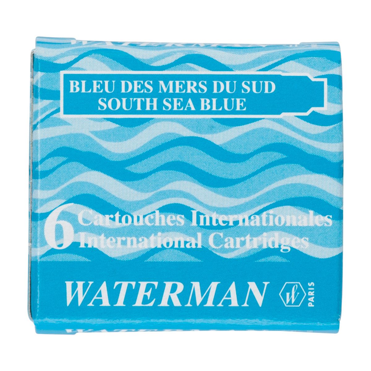 Картридж для перьевой ручки для перьевой ручки WATERMAN, бирюзовый, 6 шт