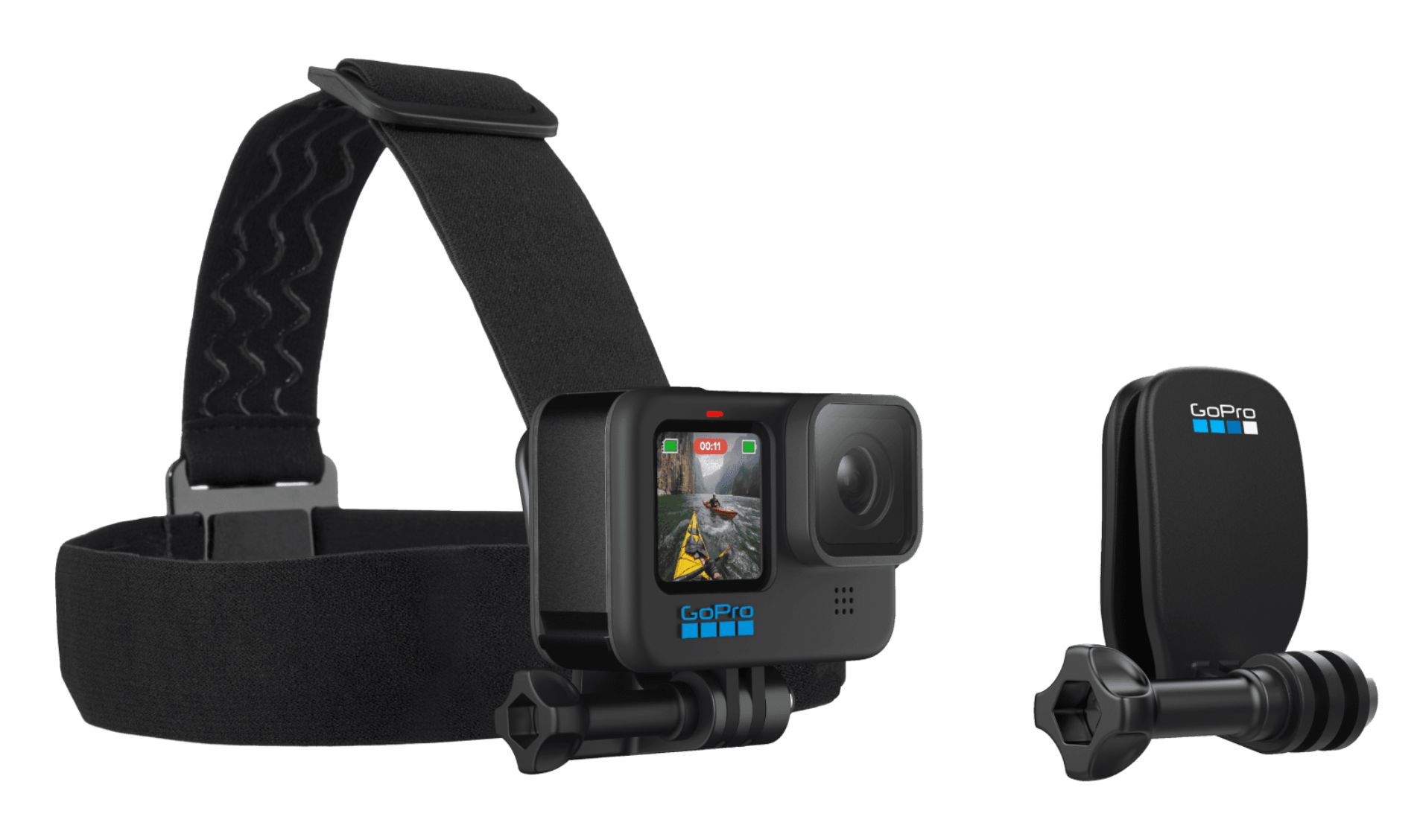 Купить крепление на голову. Крепление head Strap+QUICKCLIP. Набор аксессуаров GOPRO Adventure Kit (Aktes-001). Head Strap QUICKCLIP. Крепление на кепку GOPRO QUICKCLIP ACHOM-001 черный.