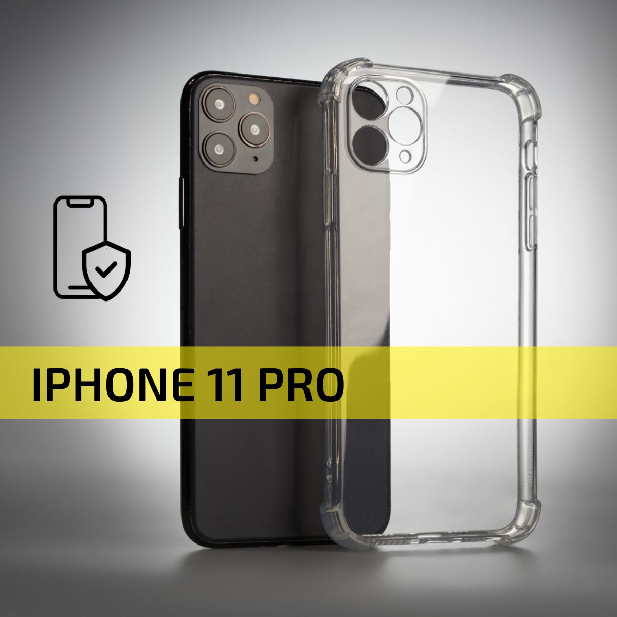 Противоударный чехол для Apple iPhone 11 Pro с усиленными углами / Защитный  прозрачный силиконовый чехол на Айфон 11 Про, Cavolo - купить с доставкой  по выгодным ценам в интернет-магазине OZON (325624710)