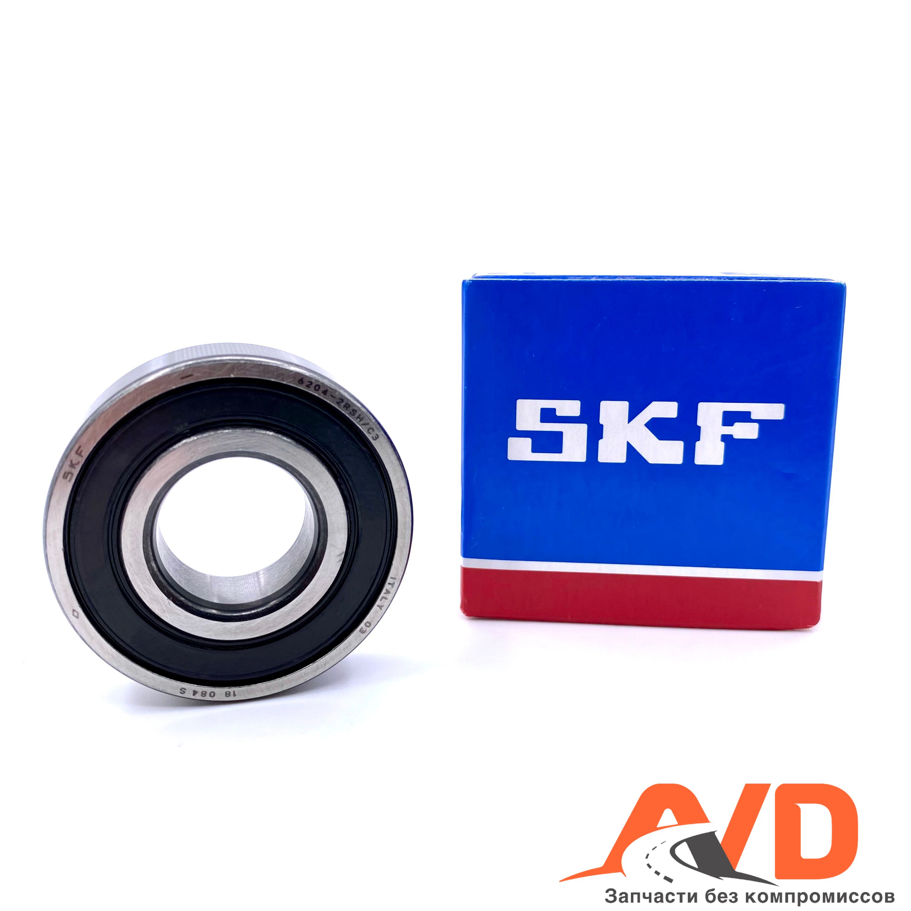 Подшипник SKF 6204-2RSH/C3 (20x47x14 / 180204) ГАЗ 3306, 3307, 3309, 4301,  4509, 53, САЗ 4509 - SKF арт. 62042RSHC3 - купить по выгодной цене в  интернет-магазине OZON (792771960)