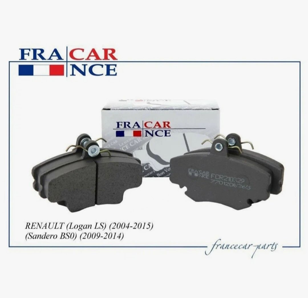 КолодкитормозныеLadaLargus(+ABS);RenaultLogan04-,Sandero07-передниеFrancecarFCR210329