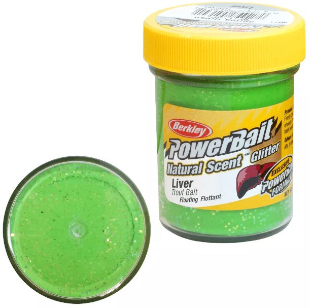 Форелевая паста BERKLEY PowerBait NATURAL SCENT TROUT BAIT, ПЕЧЕНЬ/1239486/SPRING GREEN