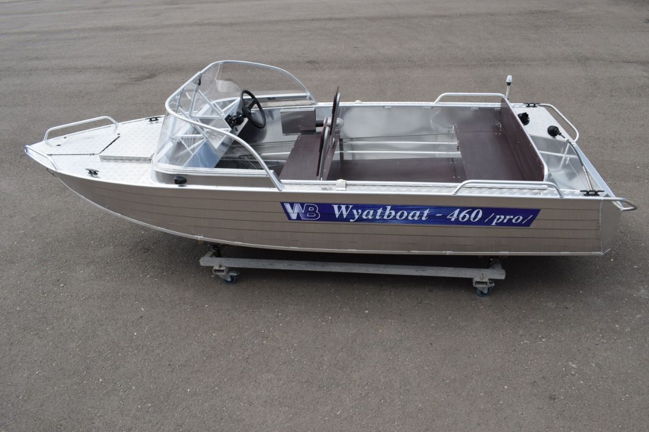 Моторная алюминиевая лодка WYATBOAT-460PRO