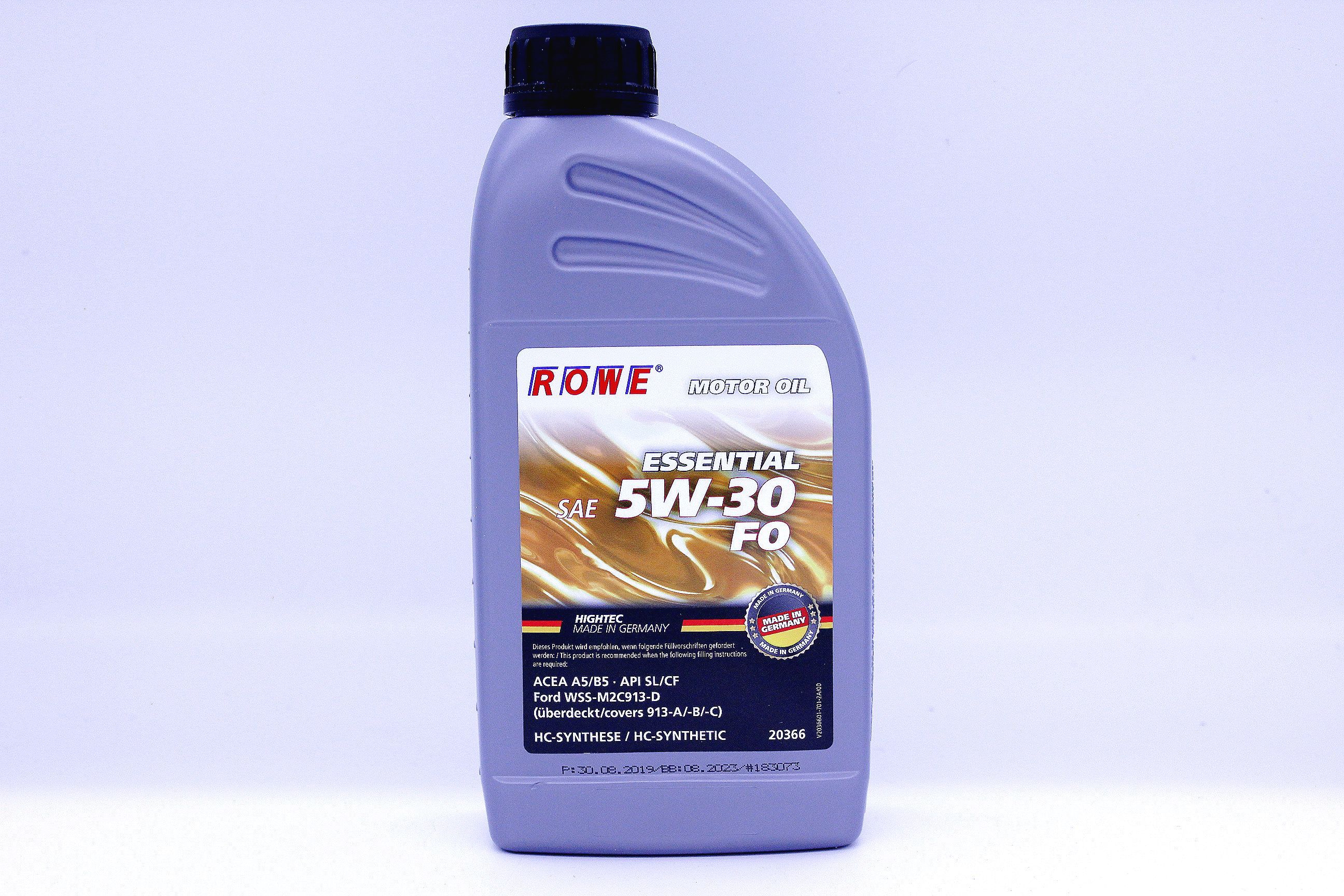 Моторное масло rowe 5w 30. Rowe Essential SAE 5w-30 Fo. Масло Rowe Essential 5w30. Rowe Essential SAE 5w-30 Fo модель 20366. Rowe 5w30 SN/CF Asia.