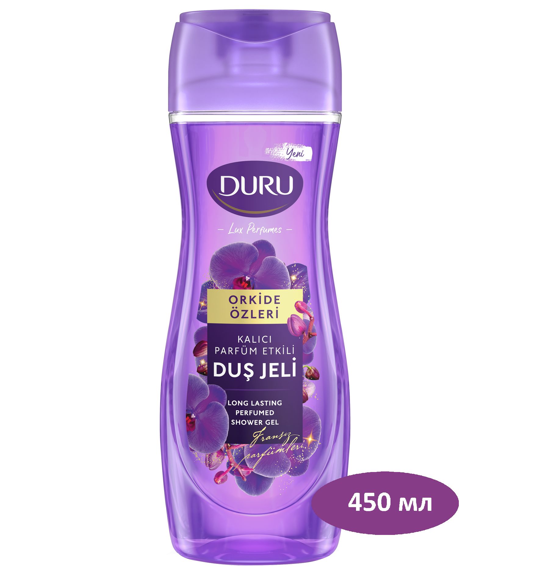 Гель для душа DURU Lux Perfumes Орхидея, 450 мл