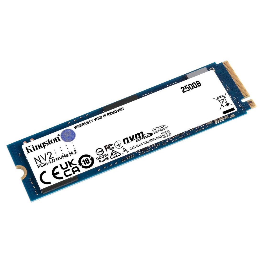 Kingston 250 ГБ Внутренний SSD-диск NV2 M.2 PCI-E 4.0 (SNV2S/250G)