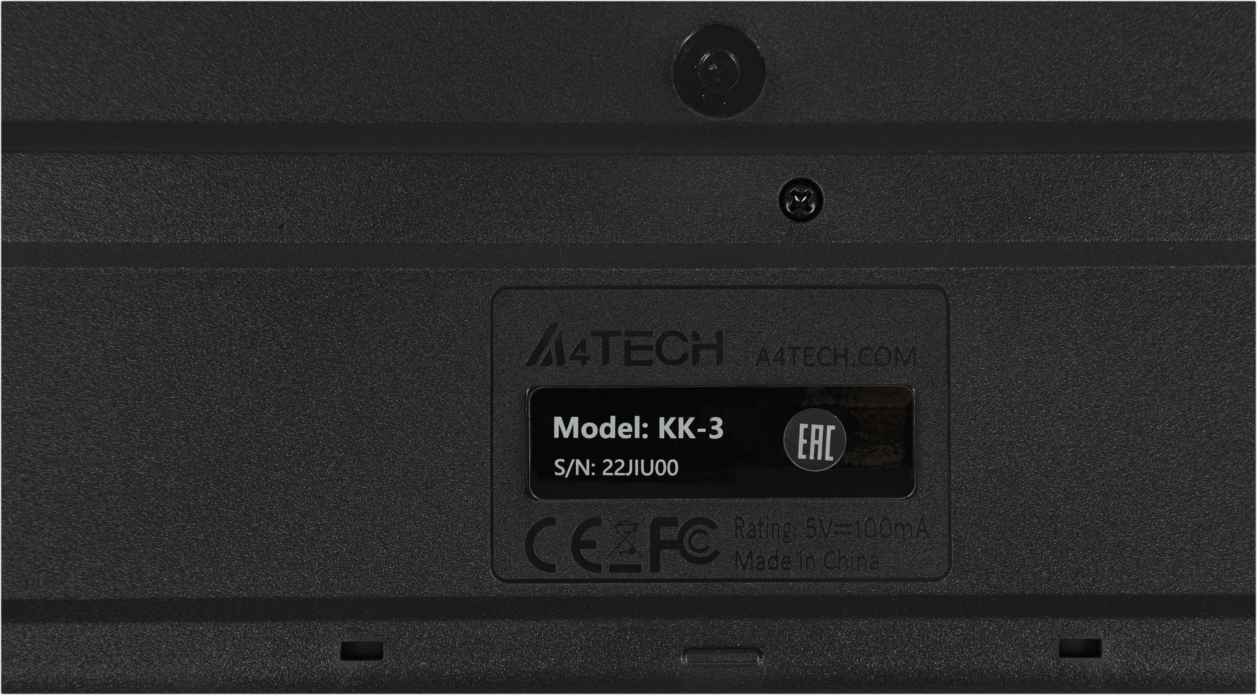 A4tech KK-3 USB. Клавиатура USB, a4tech KK-3 USB, черный. A4tech KK-3.