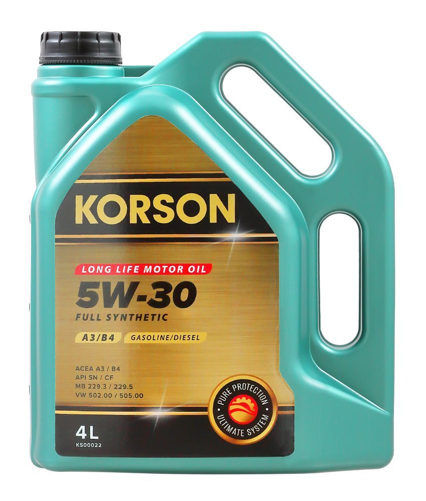 Масло моторное KORSON 5W-30 Синтетическое - купить в интернет-магазине OZON  (1200877977)