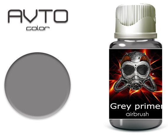 Pacific88 Avto Color, Grey Primer, Грунтовка акриловая для аэрографа, Серая, 30 мл