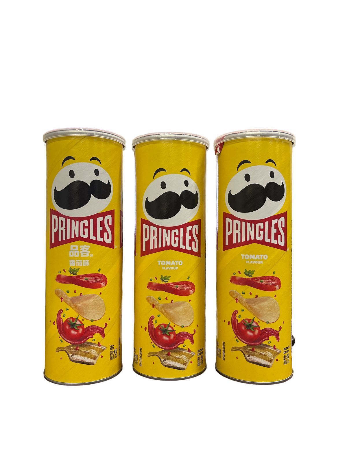 Чипсы картофельные Pringles Tomato Flavour / Принглс cо вкусом томатов, 3  шт * 110 г, Китай - купить с доставкой по выгодным ценам в  интернет-магазине OZON (907620779)