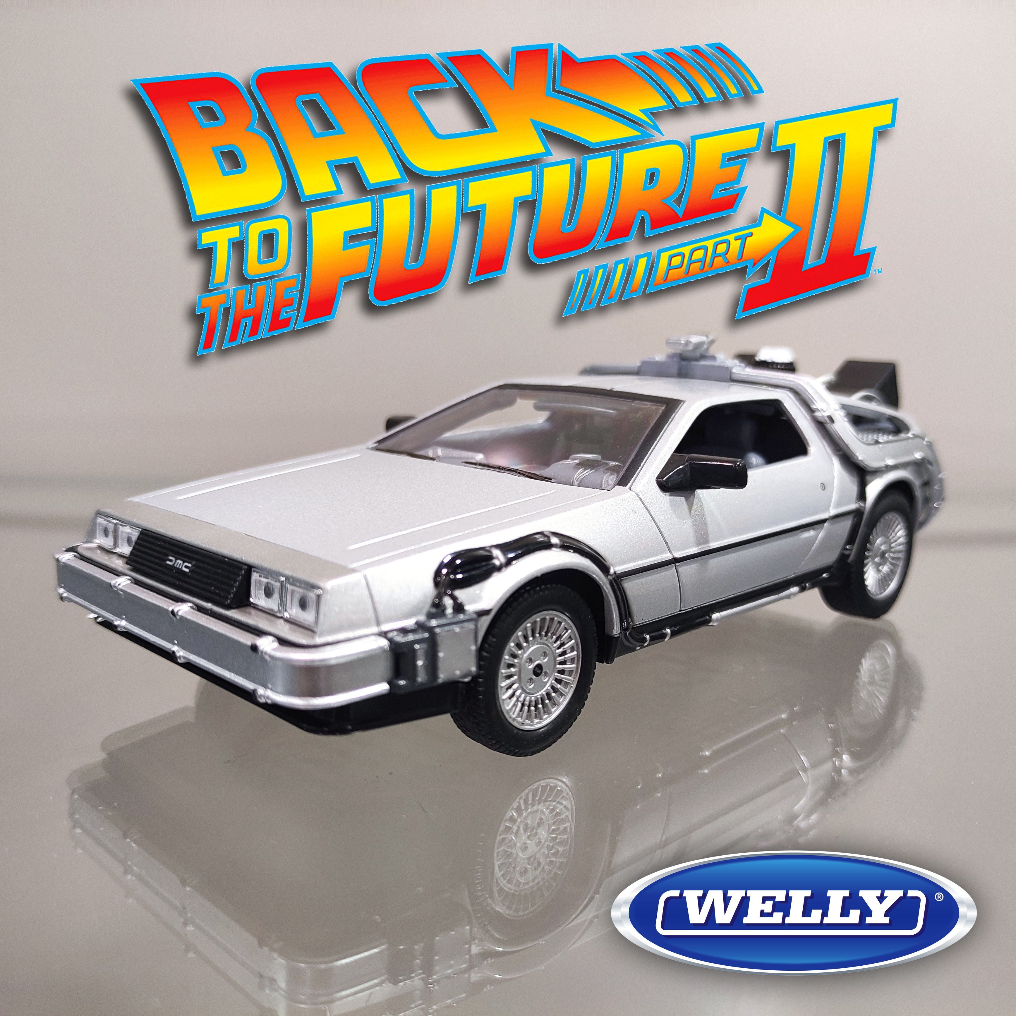 1:24 Welly 22441 DeLorean DMC-12 Машина времени из к/ф 