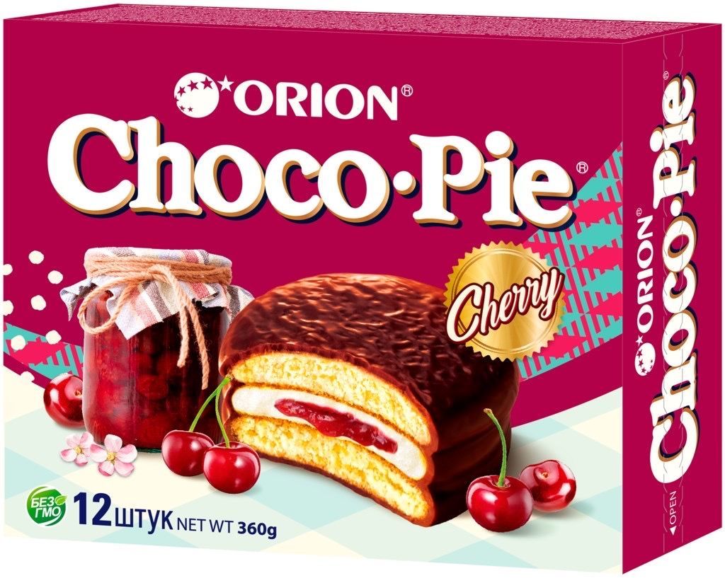 ПирожноеOrionChocoPieCherry360г