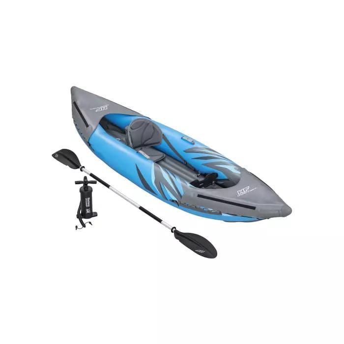 Надувная байдарка "Surge Elite X1 Kayak" 305x91х40см, алюм.весло 230см, насос 62086, до 100кг Bestway 65143