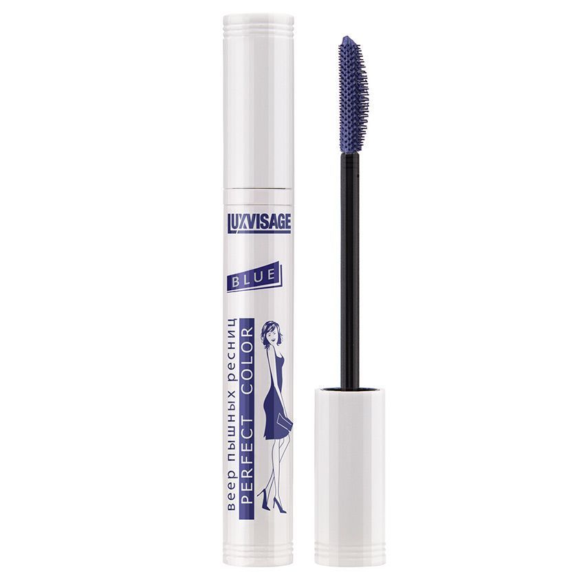 LUXVISAGE Тушь для ресниц PERFECT COLOR BLUE тон синий купить на OZON по низкой цене (646676205)