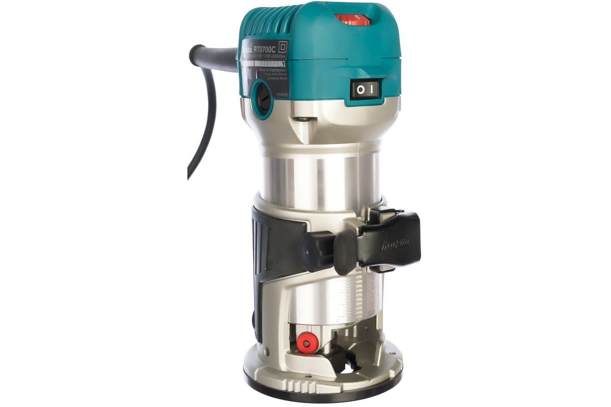 Фрезер кромочный, Makita RT0702CX2 710Вт, 10000-30000 об/м, цанга-6-8мм, шт