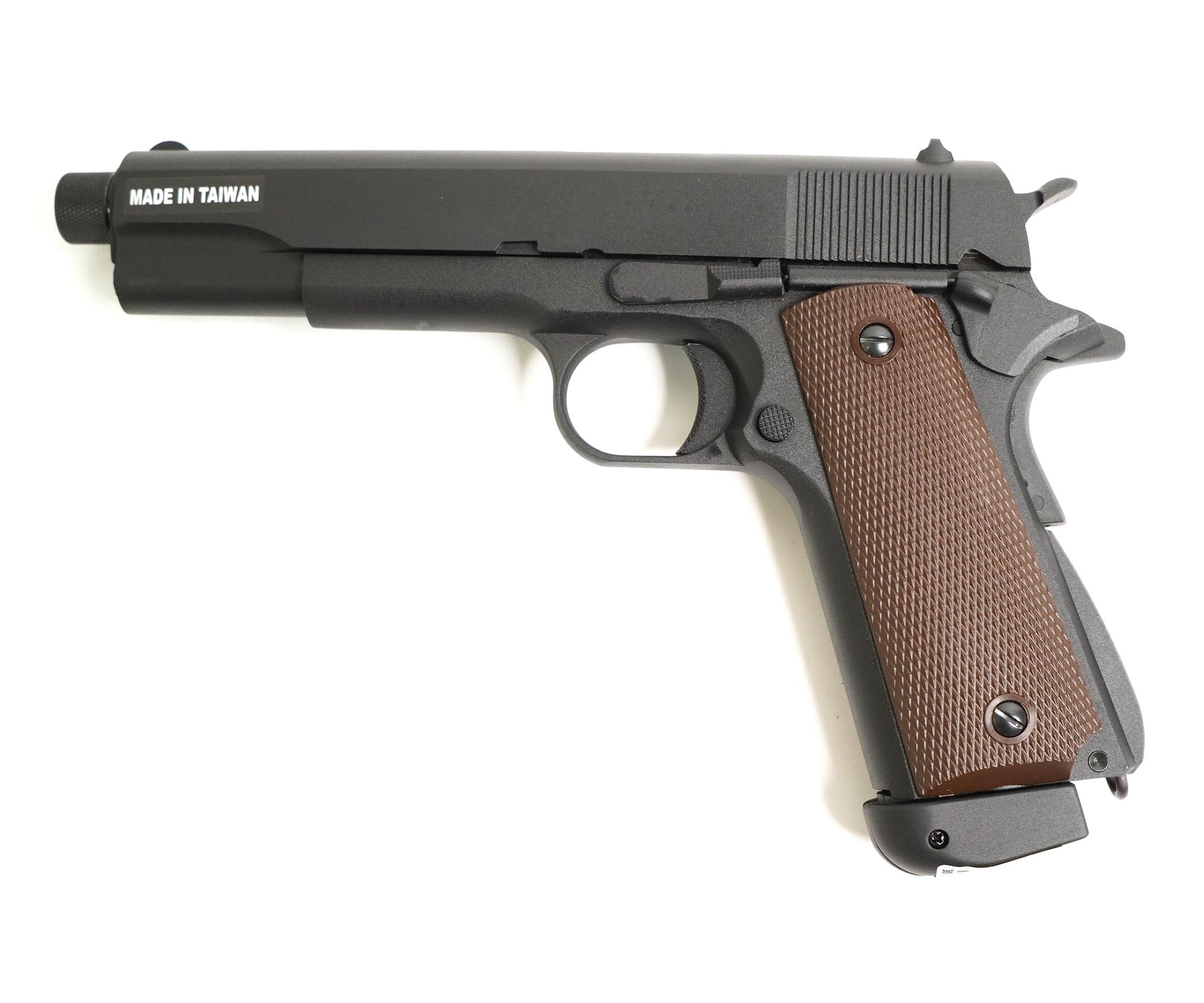 Страйкбольный пистолет KJW Colt M1911A1 TBC CO GBB, удлин. ствол