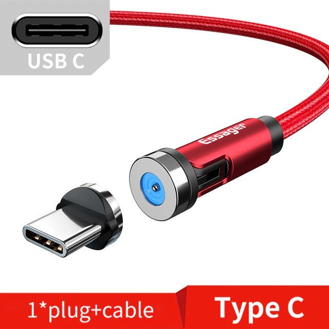 Кабель питания USB Type-C/USB 2.0 Type-A, 2 м, красный