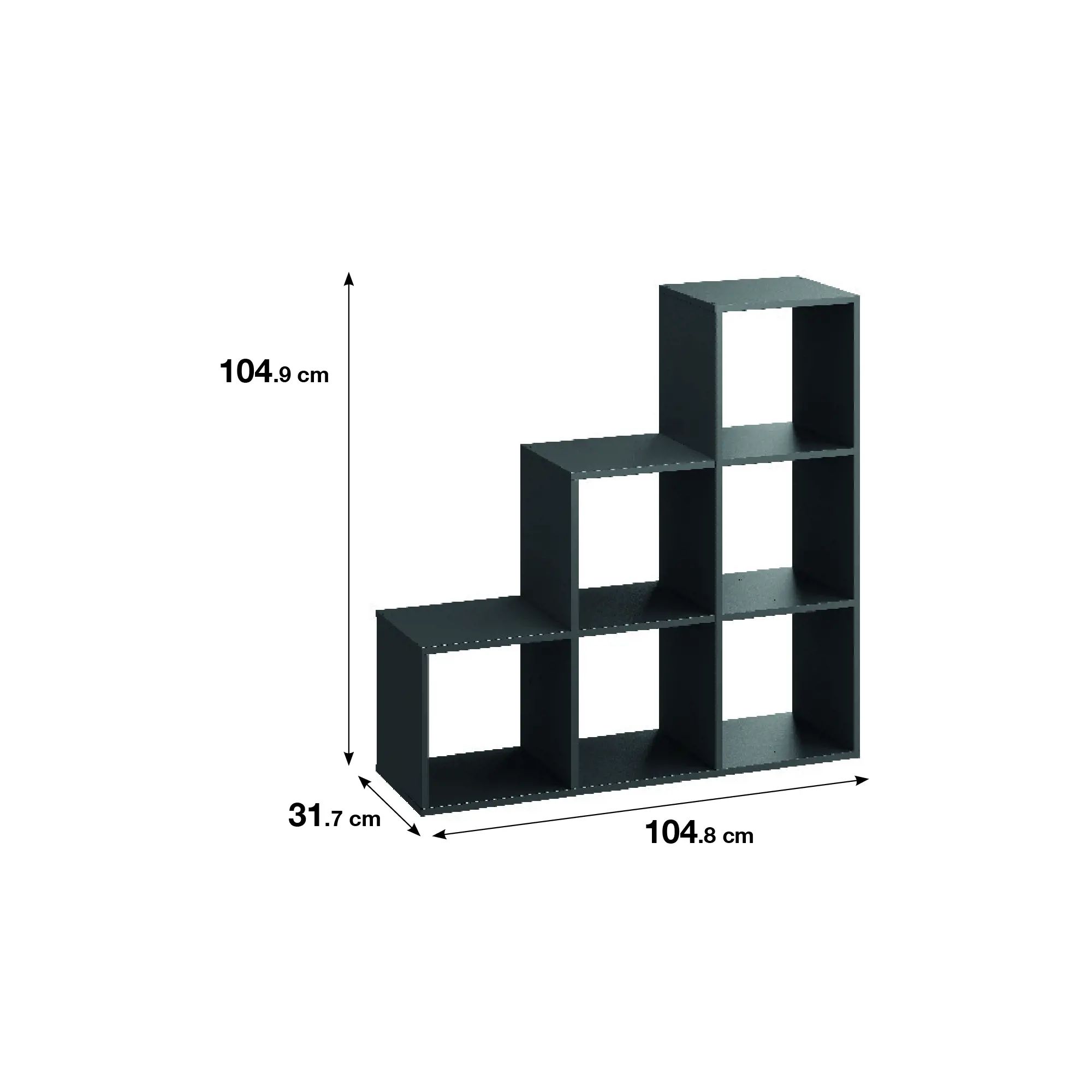 Стеллаж Spaceo Kub 6 секций 104x104x31.5 см