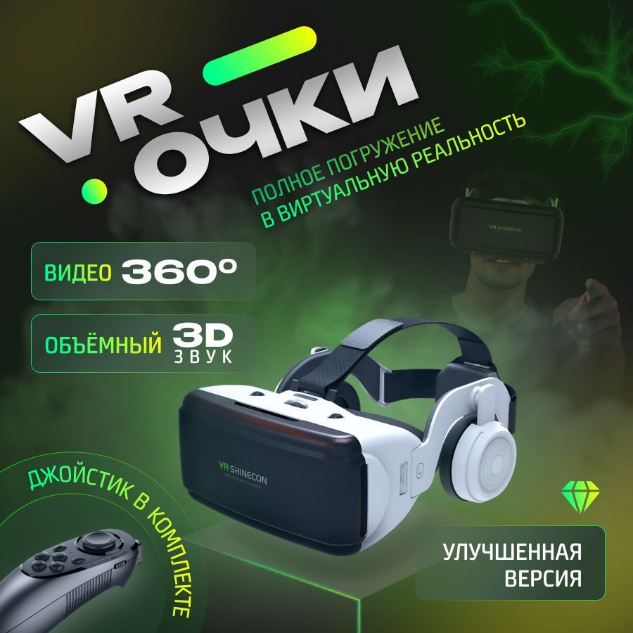 VR-очки для смартфона для iOS, Android купить по выгодной цене в  интернет-магазине OZON (1036696723)