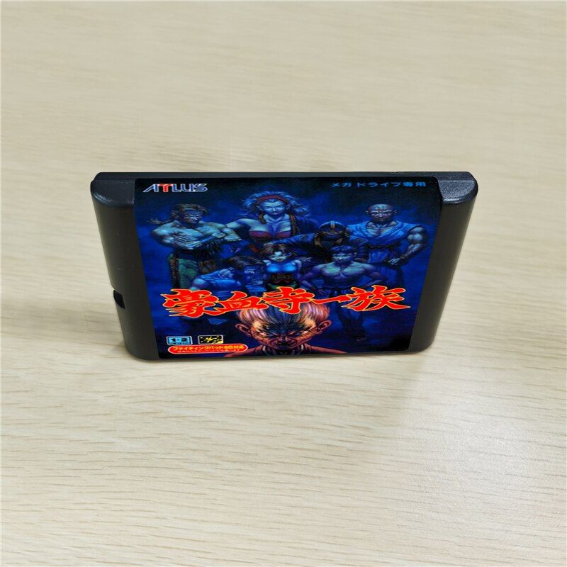 Gouketsuji Ichizoku Power Instinct 16bit Cartridge Card For Sega Genesis Mega Drive MD Console
