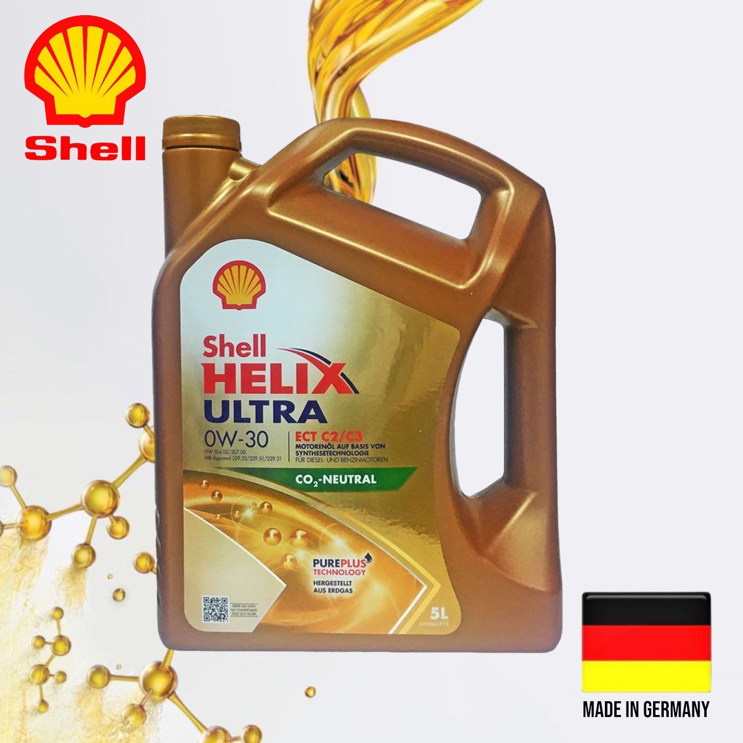 ShellHELIXULTRA0W-30Масломоторное,Синтетическое,5л