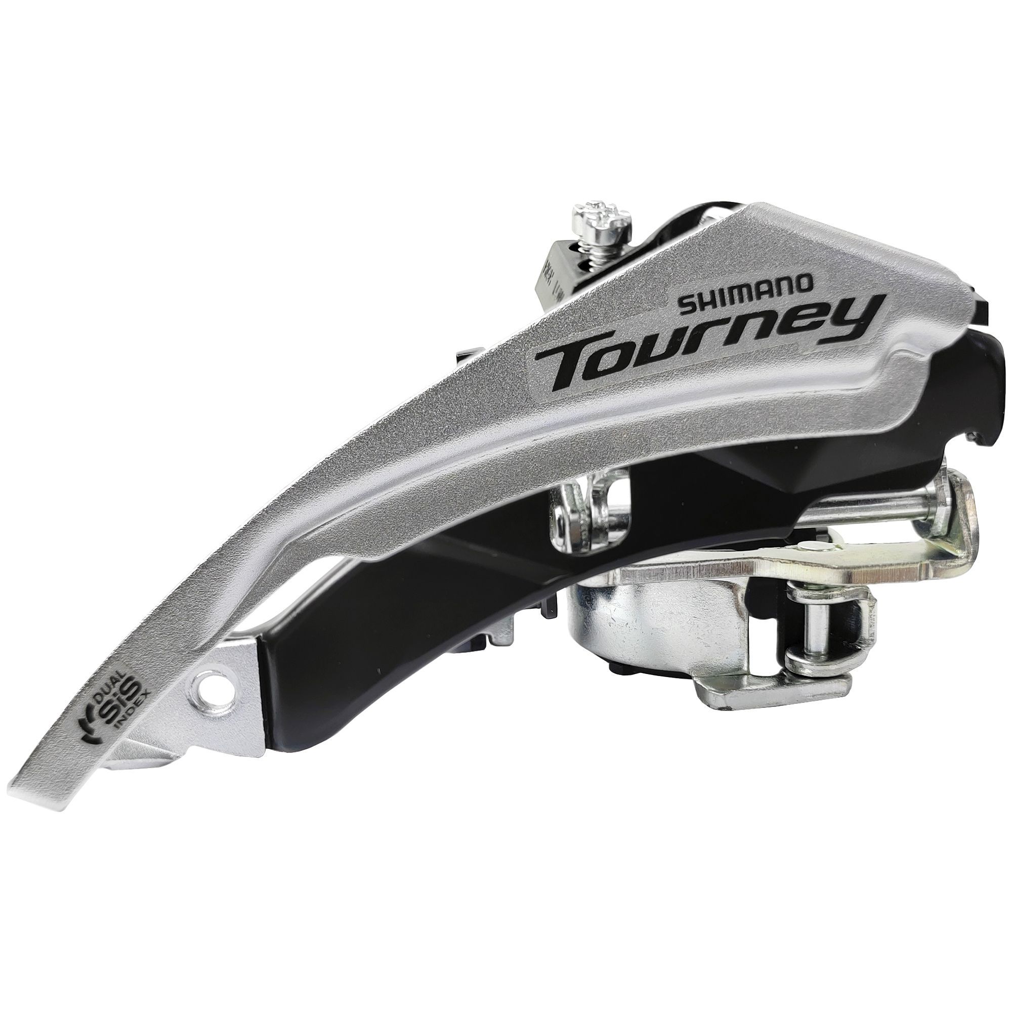 Shimano Переключатель скоростей для велосипеда передний FD-TY500, универсальная тяга, хомут 31.8 мм, макс звезда 42Т, серебристый — Товары для велоспорта