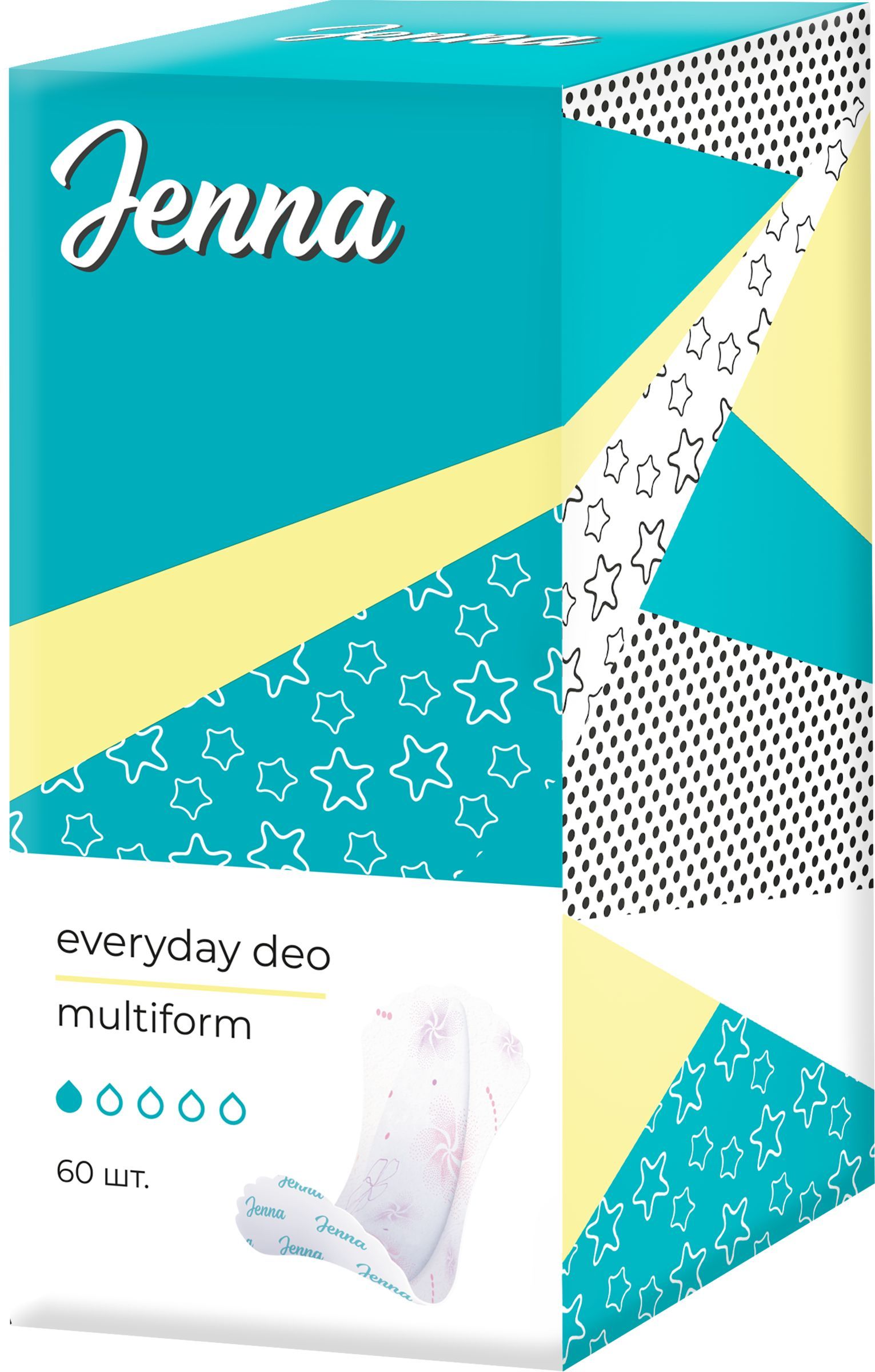 Прокладки ежедневные JENNA Everyday Deo Multiform, 60шт