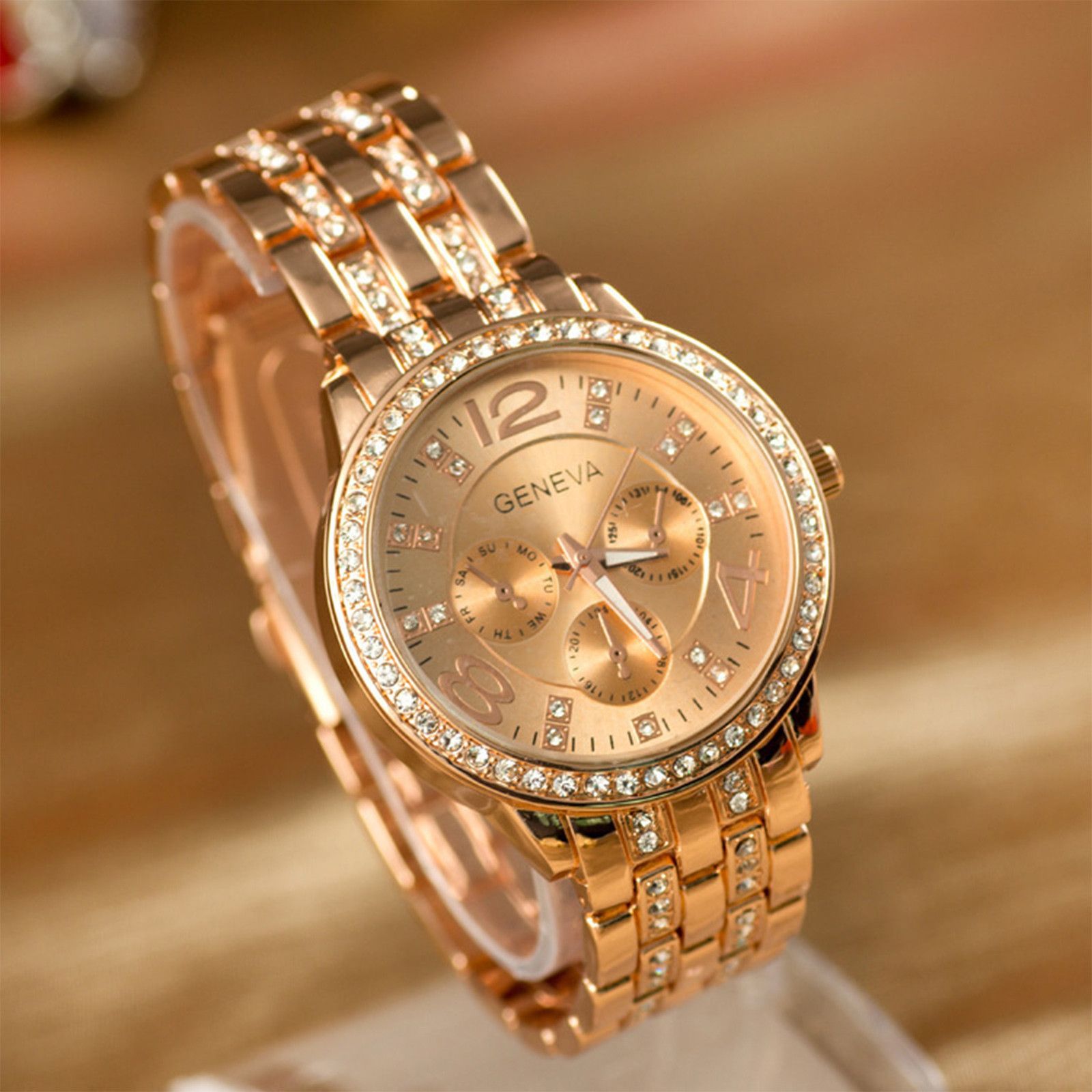 Часы Geneva Quartz женские золотые 585