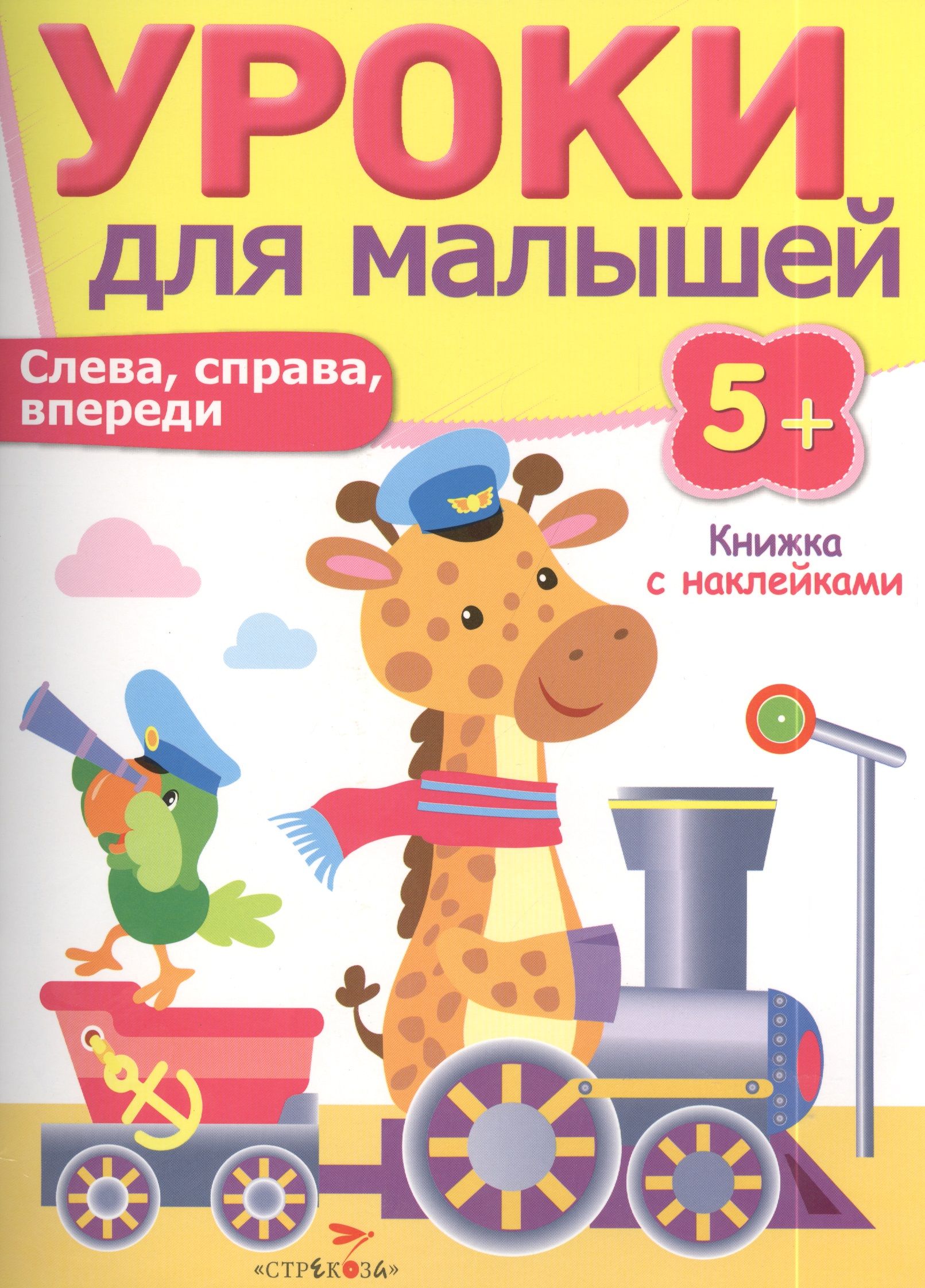 Книги для детей 5 лет. Уроки для малышей. Уроки для малышей 5+. Уроки для малышей. Слева, справа, впереди. Книжка с наклейками. Книги с наклейками для детей 5 лет.