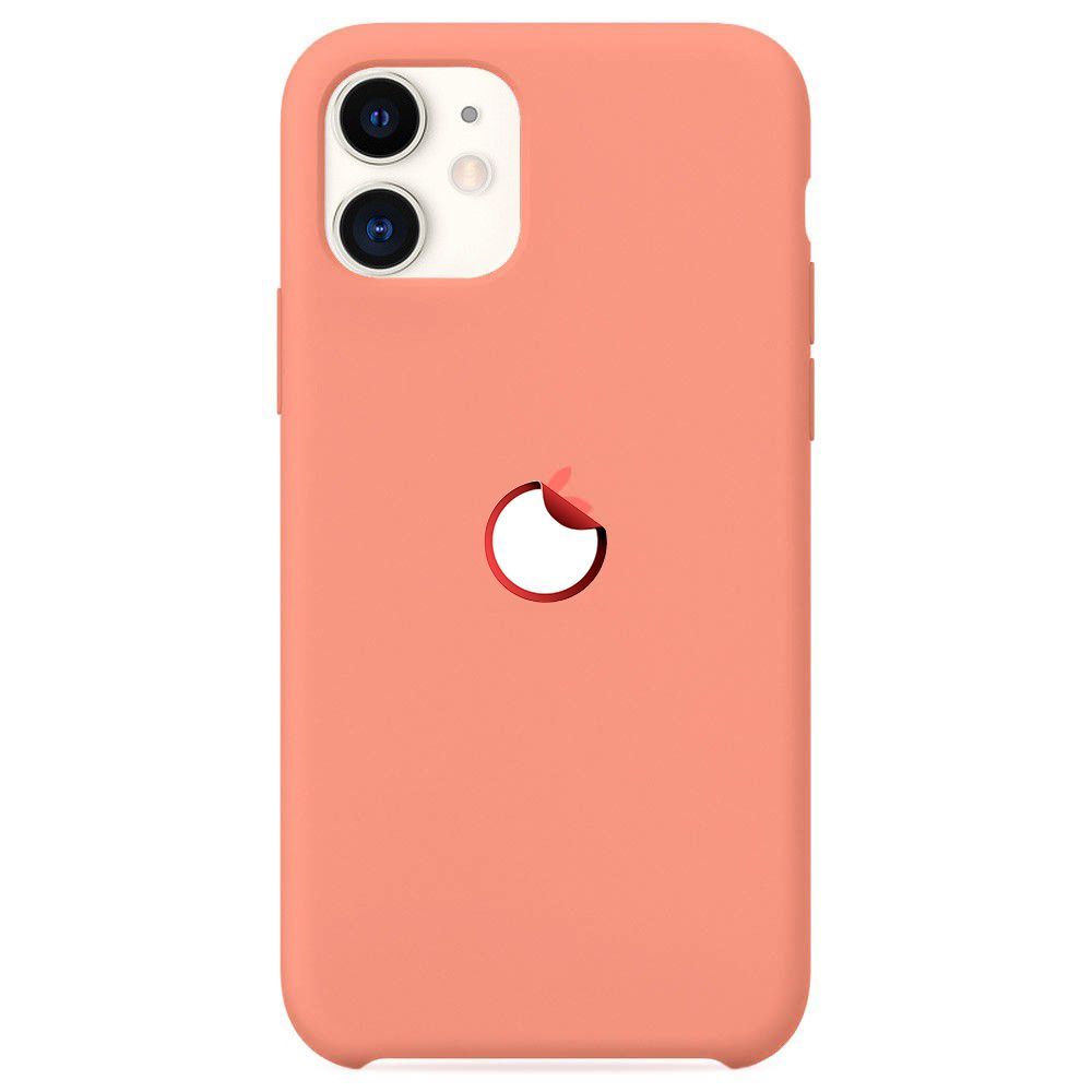 Силиконовый чехол для смартфона Silicone Case на iPhone 11 / Айфон 11 с  логотипом, персиковый - купить с доставкой по выгодным ценам в  интернет-магазине OZON (343795245)