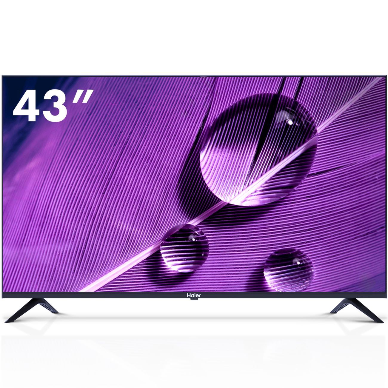 Haier Телевизор 43" 4K UHD, черный