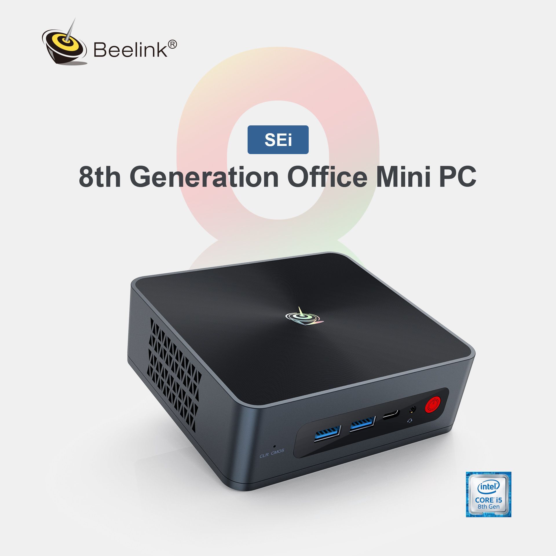 Купить компьютер Beelink SEI 8 i5 8259U (2.3 ГГц) WIFI 6 BT5.0  Hongyuan_Core i5-8259U WIFI 5 8 Гб +500 ГБ, по низкой цене: отзывы, фото,  характеристики в интернет-магазине Ozon (1151025817)