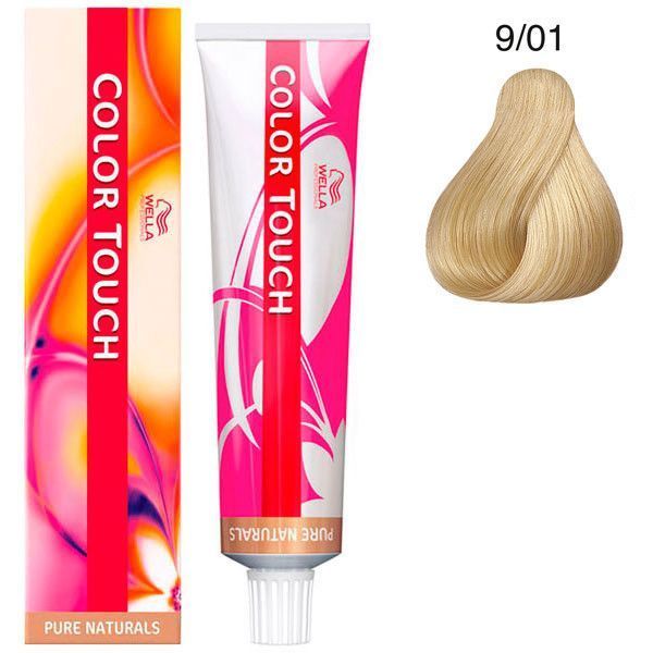 Краска для волос велла. Wella Color Touch 1.9%. Безаммиачная краска Wella Color Touch. Краска Wella 9.01. Wella Color Touch 9/01.