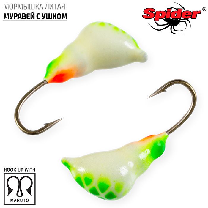 Мормышка Spider литая Муравей с ухом 5,0 мм 12P