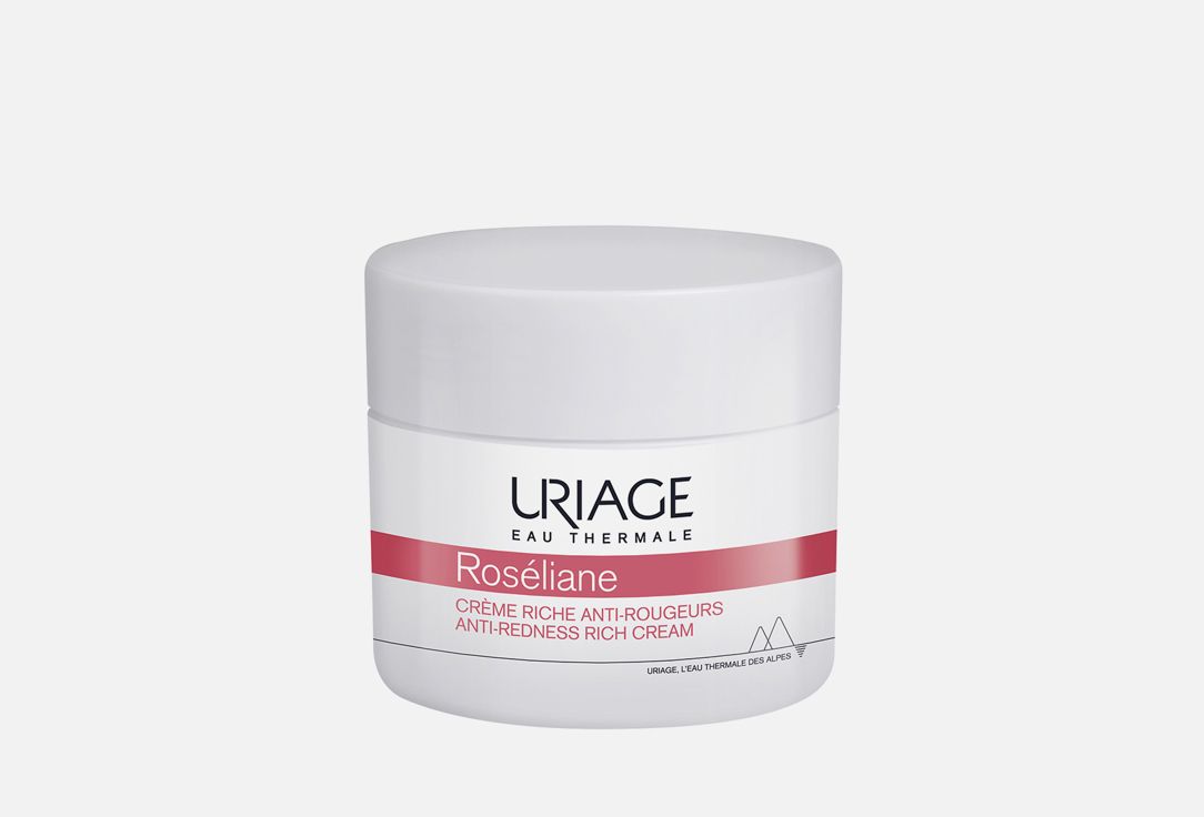 Урьяж розельян против покраснений. Uriage roseliane. Uriage roseliane spf. Косметика для кожи склонной к покраснениям. Roseliane creme anti rougeurs.